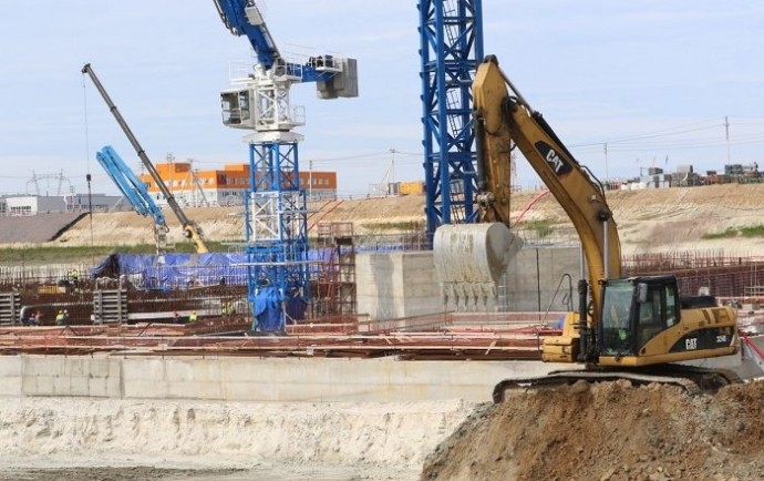 На Ленинградской АЭС-2 завершено бетонирование фундамента здания реактора 4-го энергоблока