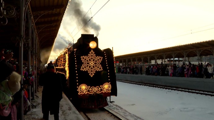 Дед Мороз опубликовал расписание своего поезда: в Петербург он приедет 6 января Дед Мороз опубликовал расписание своего поезда: в Петербург он приедет 6 января