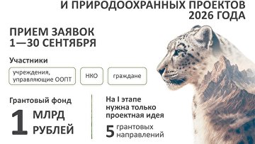 Стартовал прием заявок на конкурс президентских грантов для природоохранных НКО