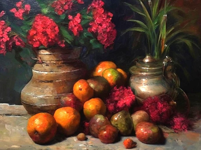 Зарисовки с «Обормотами»: натюрморт в стиле выдающегося мастера Ильи Машкова
