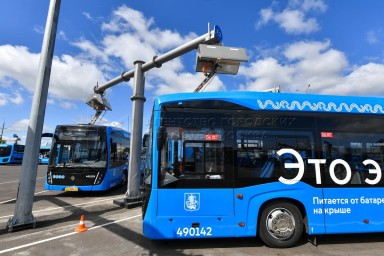 Ультрабыстрые зарядные станции для электробусов установили на конечных в СВАО