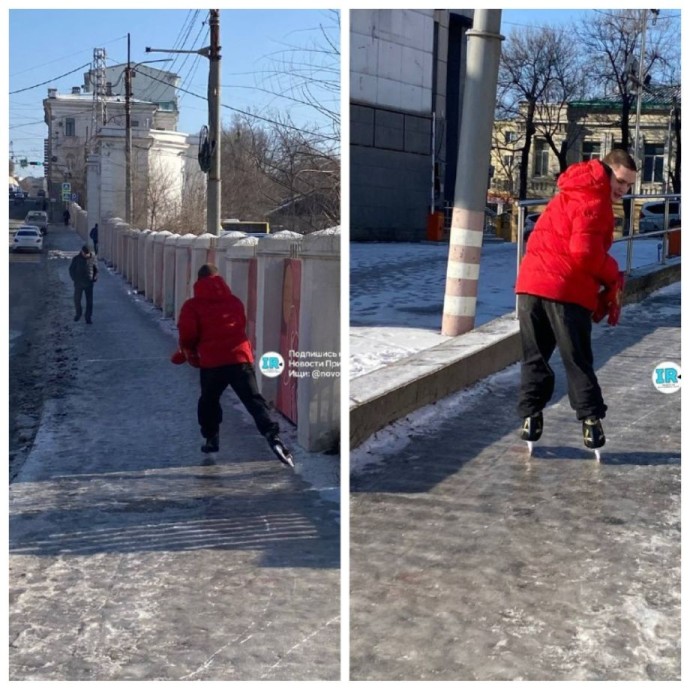 Владивосток — город-каток: улицы покрыты ледяной коркой Владивосток — город-каток: улицы покрыты ледяной коркой
