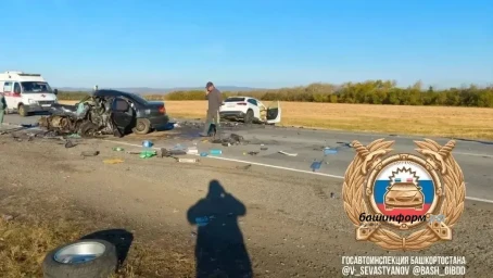 В Башкирии в ДТП с «Мерседесом» погиб водитель «Киа Спектра»