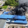Крупный пожар произошел на складе мебели в Уфе рядом с ТЦ «Радуга»