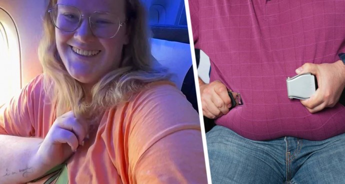 Женщина с пышными формами критикует троллей, призывающих «забанить» её на рейсах и покупать второе место