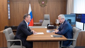 Дмитрий Патрушев и губернатор Камчатского края Владимир Солодов обсудили развитие агропромышленного комплекса и вопросы экологии региона