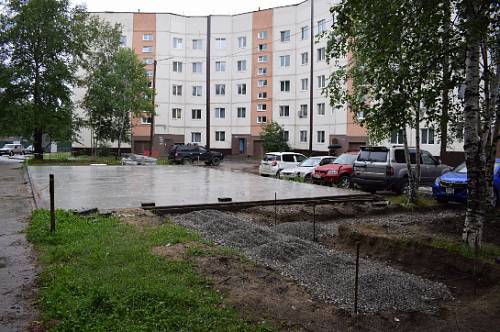 В Тынде благоустраивают площадку по программе «Дальневосточные дворы»