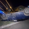 В Магнитогорске автомобиль оказался на крыше