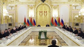 Михаил Мишустин и члены Правительства приняли участие в заседании Высшего Государственного Совета Союзного государства России и Белоруссии