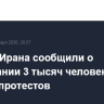 Власти Ирана сообщили о задержании 3 тысяч человек с начала протестов