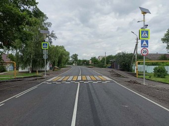 В Новооскольском округе отремонтировали дорогу между Ниновкой и Прибрежным