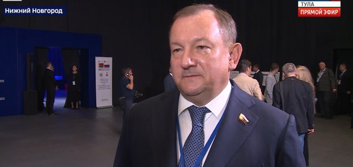 На Форуме регионов России и Беларуси Тулу представлял сенатор Михаил Борщёв