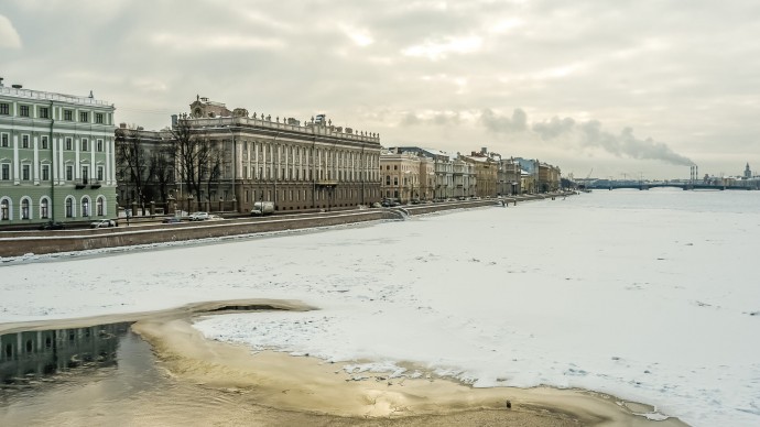 В Петербурге 5 марта ожидается мокрый снег и сильный ветер