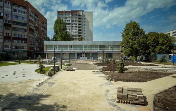 В Курске продолжается благоустройство общественных пространств по нацпроекту «Инфраструктура для жизни»