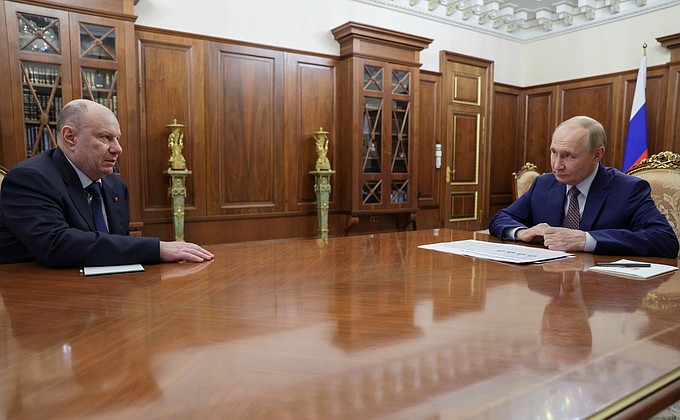 Встреча с главой компании «Норникель» Владимиром Потаниным