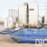Порядка 10 аэроботов задействуют на переправе Якутск — Нижний Бестях во время ледохода