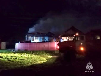 Два человека пострадали при пожаре в районе Башкирии