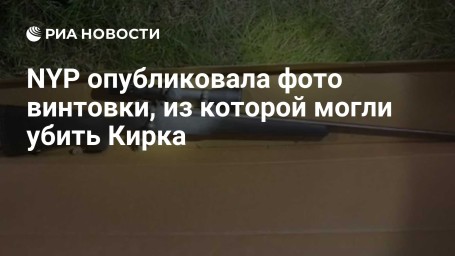 NYP опубликовала фото винтовки, из которой могли убить Кирка
