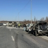 Машины смяло, грузовик поперек дороги: жесткая авария парализовала движение на трассе под Владивостоком