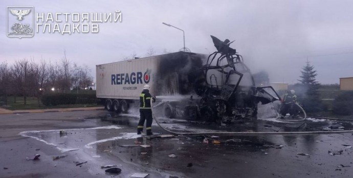 В Ракитном от удара беспилотника погиб водитель грузовика