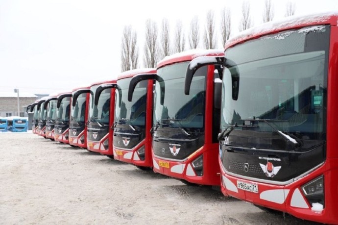 В Туле утвердили график работы транспорта в новогодние праздники