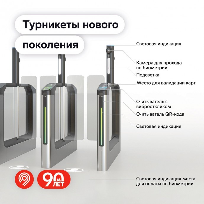 Турникеты нового поколения появятся в метро в этом году