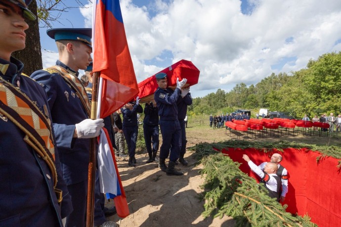 В Тульской области перезахоронили воинов Великой Отечественной войны