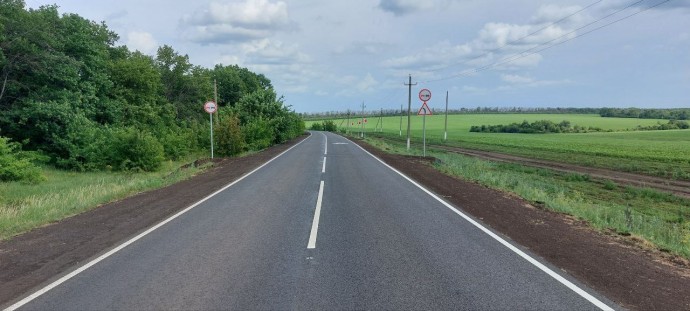 В Новооскольском округе ремонтируют участок дороги длиной почти 14 км