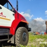 В Шебекино – сильный пожар на предприятии после атаки дрона