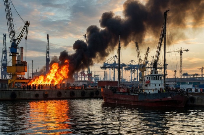 Удар возмездия: российские силы наносят массированный удар по портам Одессы в ответ на атаки на танкеры