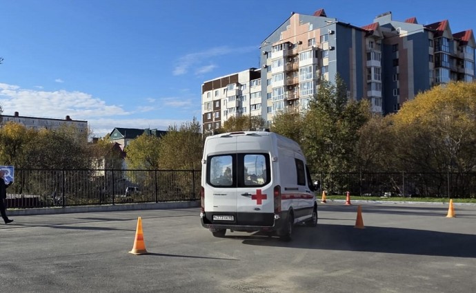Водители скорой помощи Южно-Сахалинска соревнуются в мастерстве