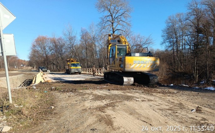 В селе Молодёжном открыли движение по отремонтированному мосту