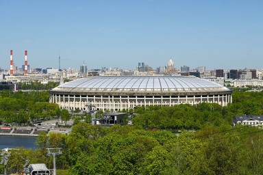 Благоустройство территории олимпийского комплекса «Лужники» (видеографика)