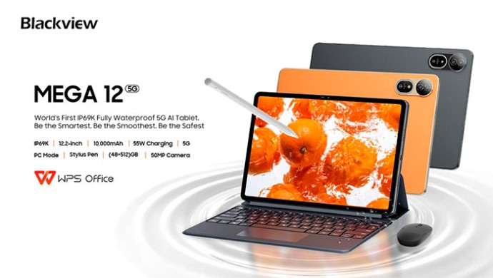 Blackview начинает международные продажи планшета MEGA 12 с защитой уровня IP69K и аккумулятором 10 000 мАч