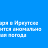 20 января в Иркутске сохранится аномально холодная погода