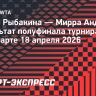 Андреева проиграла Рыбакиной в полуфинале турнира в Штутгарте