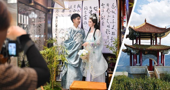 В Китае начали заманивать туристов необычными фотосессиями: иностранцы от них в восторге В Китае начали заманивать туристов необычными фотосессиями: иностранцы от них в восторге