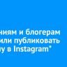 Компаниям и блогерам запретили публиковать рекламу в Instagram*