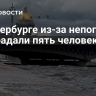 В Петербурге из-за непогоды пострадали пять человек