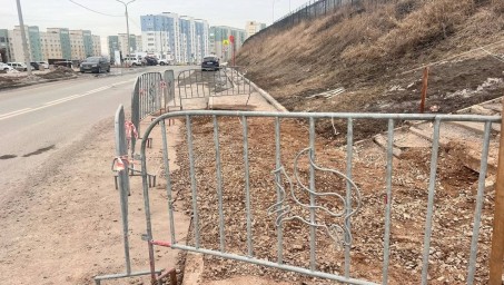 В Уфе вновь образовалась яма на улице Амантая