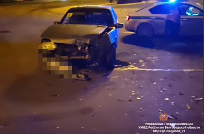 Авто с детьми попало в ДТП в Белгородской области