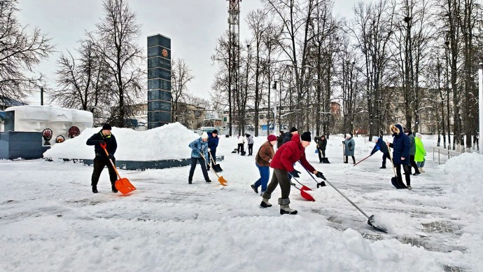 В Тульской области проходит «снежный субботник» В Тульской области проходит «снежный субботник»