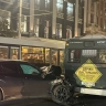 В Ростове на Садовой иномарка влетела в автобус