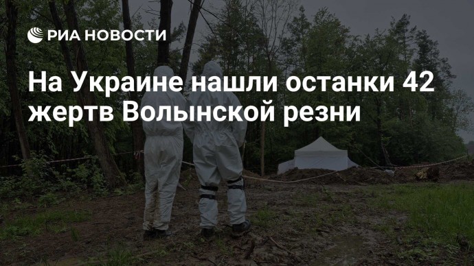 На Украине нашли останки 42 жертв Волынской резни