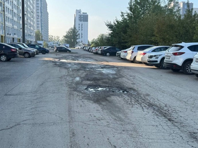 В Уфе жители Кузнецовского затона попросили устранить дефекты дорог