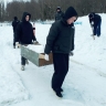 На Мироносицком кладбище в Пензе очистили от снега братские могилы