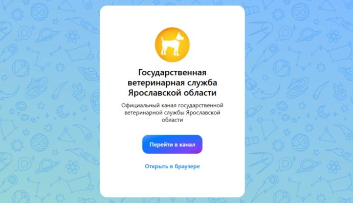 Канал ветеринарной службы Ярославской области создан в мессенджере «МАХ» Канал ветеринарной службы Ярославской области создан в мессенджере «МАХ»