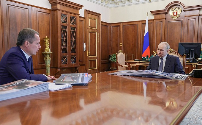 Встреча с губернатором Белгородской области Вячеславом Гладковым