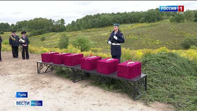 В Белевском районе найдены останки 153 бойцов Красной армии