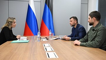 Львова-Белова провела встречу с главой ДНР Пушилиным